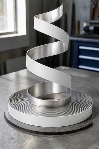 Plain channel letter profile, mirror finish, 7 cm, white