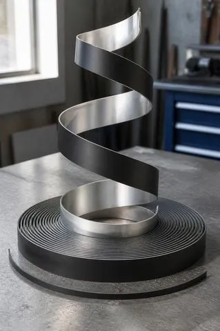 Plain channel letter profile, mirror finish, 7 cm, black